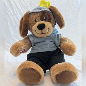Build-A-Bear Brown Dog Plush Toy with Outfit